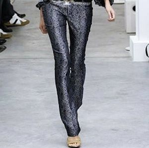 BALENCIAGA Silk Baroque Paisley Pants